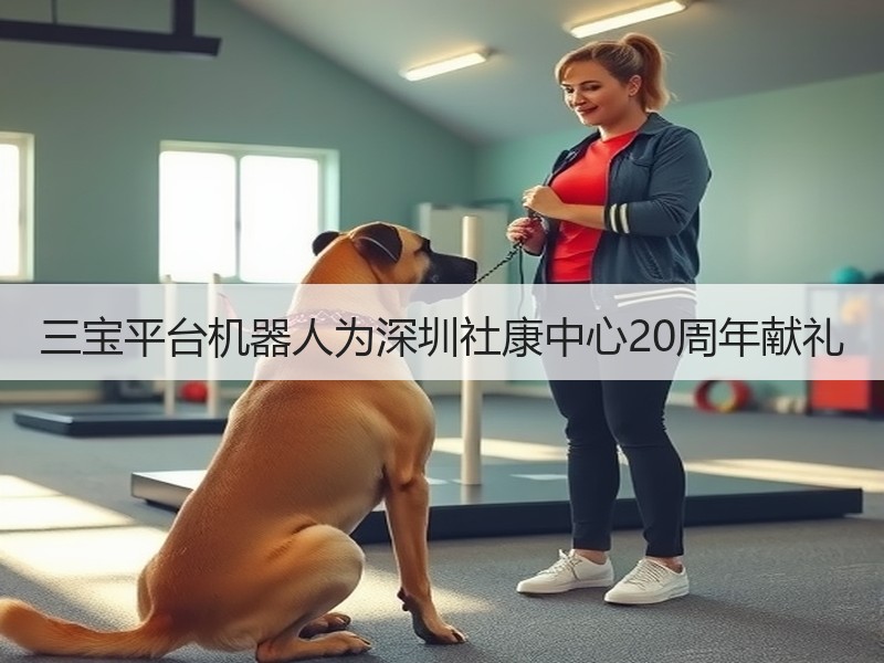 三宝平台机器人为深圳社康中心20周年献礼