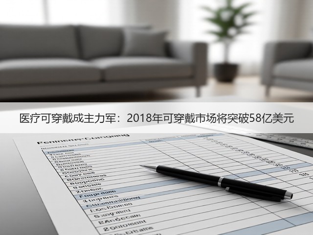 医疗可穿戴成主力军:2018年可穿戴市场将突破58亿美元(图1) 医疗可穿戴成主力军:2018年可穿戴市场将突破58亿美元(图1)