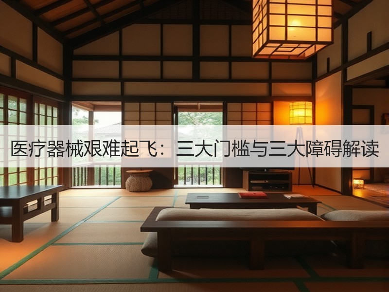 医疗器械艰难起飞：三大门槛与三大障碍解读