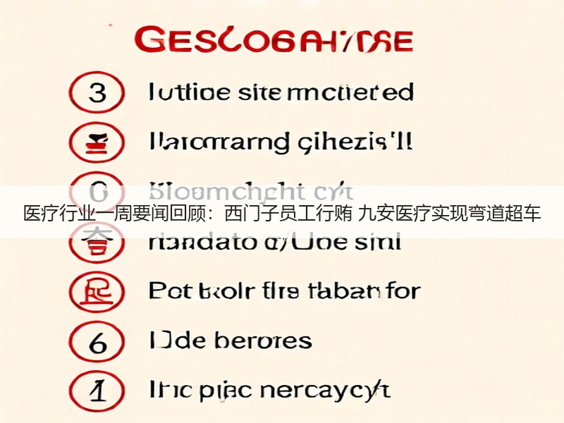 医疗行业一周要闻回顾：西门子员工行贿 九安医疗实现弯道超车