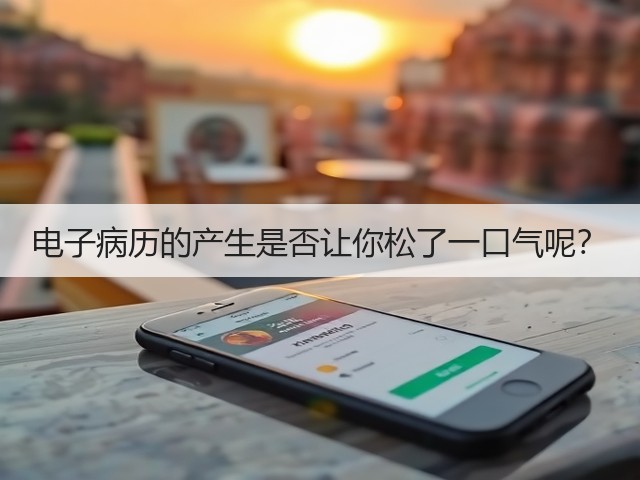 电子病历的产生是否让你松了一口气呢?(图3) 电子病历的产生是否让你松了一口气呢?(图3)