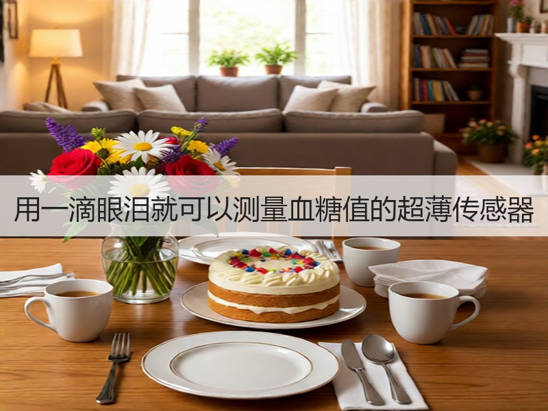用一滴眼泪就可以测量血糖值的超薄传感器
