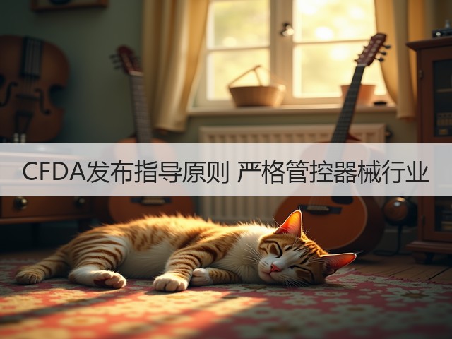 CFDA发布指导原则 严格管控器械行业(图3) CFDA发布指导原则 严格管控器械行业(图3)
