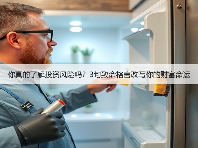 你真的了解投资风险吗?3句致命格言改写你的财富命运(图1) 你真的了解投资风险吗?3句致命格言改写你的财富命运(图1)