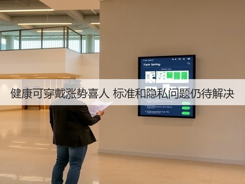 健康可穿戴涨势喜人 标准和隐私问题仍待解决