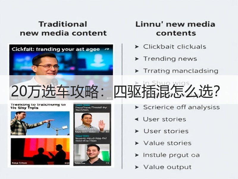 20万选车攻略：四驱插混怎么选？