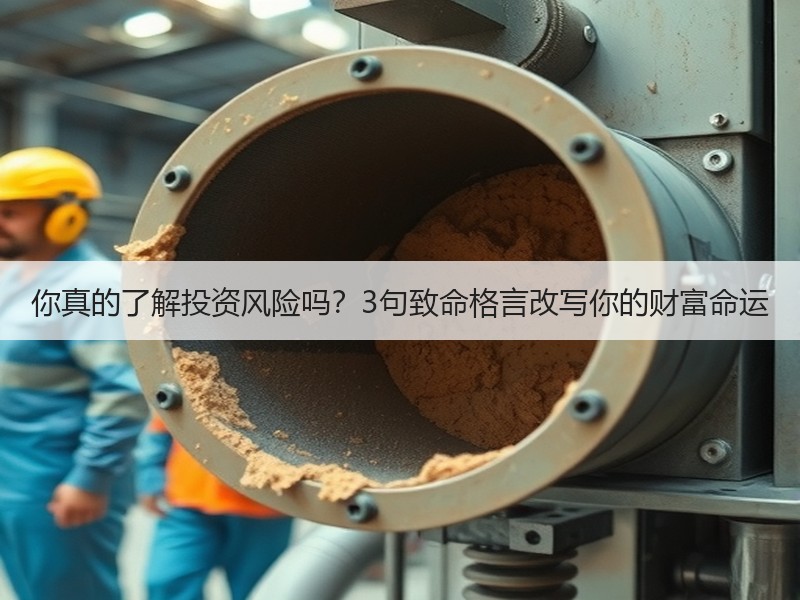 你真的了解投资风险吗？3句致命格言改写你的财富命运