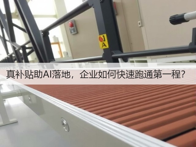 真补贴助AI落地,企业如何快速跑通第一程?(图2) 真补贴助AI落地,企业如何快速跑通第一程?(图2)