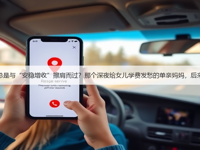 为什么你总是与“安稳增收”擦肩而过?那个深夜给女儿学费发愁的单亲妈妈,后来怎样了?(图3) 为什么你总是与“安稳增收”擦肩而过?那个深夜给女儿学费发愁的单亲妈妈,后来怎样了?(图3)