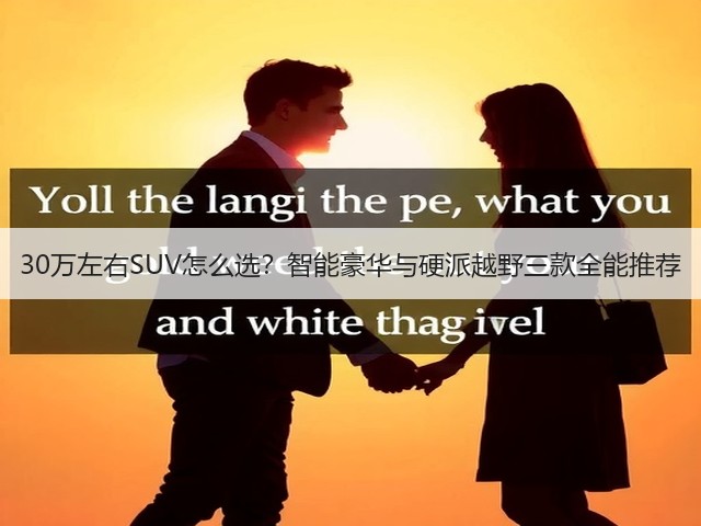 30万左右SUV怎么选?智能豪华与硬派越野三款全能推荐(图2) 30万左右SUV怎么选?智能豪华与硬派越野三款全能推荐(图2)