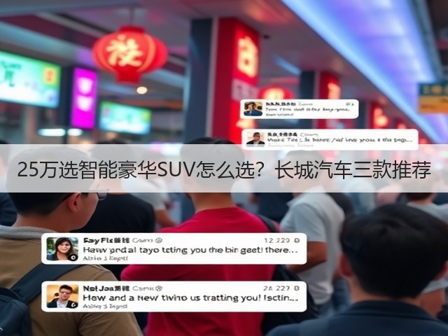 25万选智能豪华SUV怎么选?长城汽车三款推荐(图1) 25万选智能豪华SUV怎么选?长城汽车三款推荐(图1)