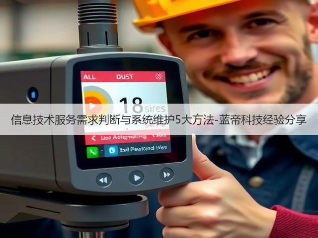 信息技术服务需求判断与系统维护5大方法-蓝帝科技经验分享(图3) 信息技术服务需求判断与系统维护5大方法-蓝帝科技经验分享(图3)