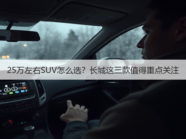 25万左右SUV怎么选?长城这三款值得重点关注(图1) 25万左右SUV怎么选?长城这三款值得重点关注(图1)