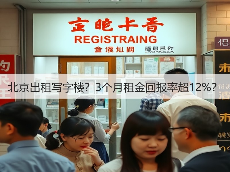 北京出租写字楼？3个月租金回报率超12%？